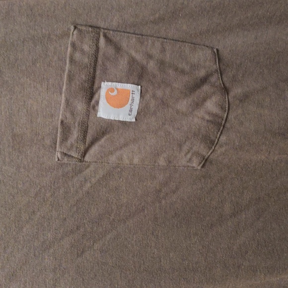 Carhartt Force green/grey Pocket T-Shirt cotton / poly blend - Picture 4 of 5